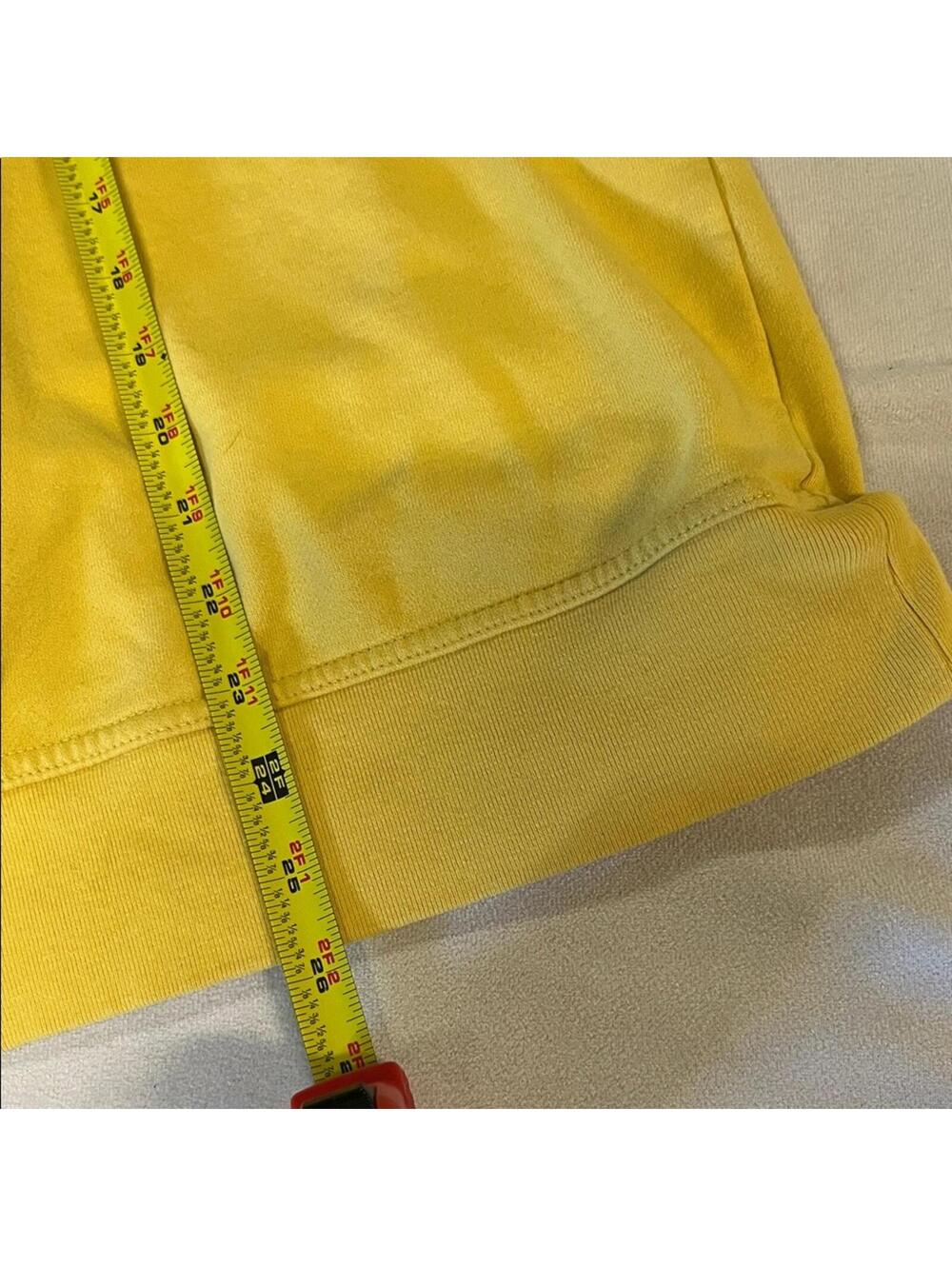 L.L. Bean spell out decal sweatshirt women *XL yellow crewneck pullover - Picture 5 of 9